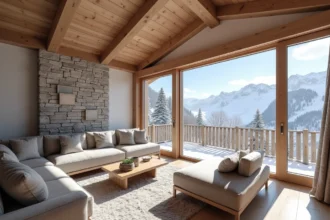 Appartement moderne à vendre aux Menuires avec vue panoramique sur les pistes de ski