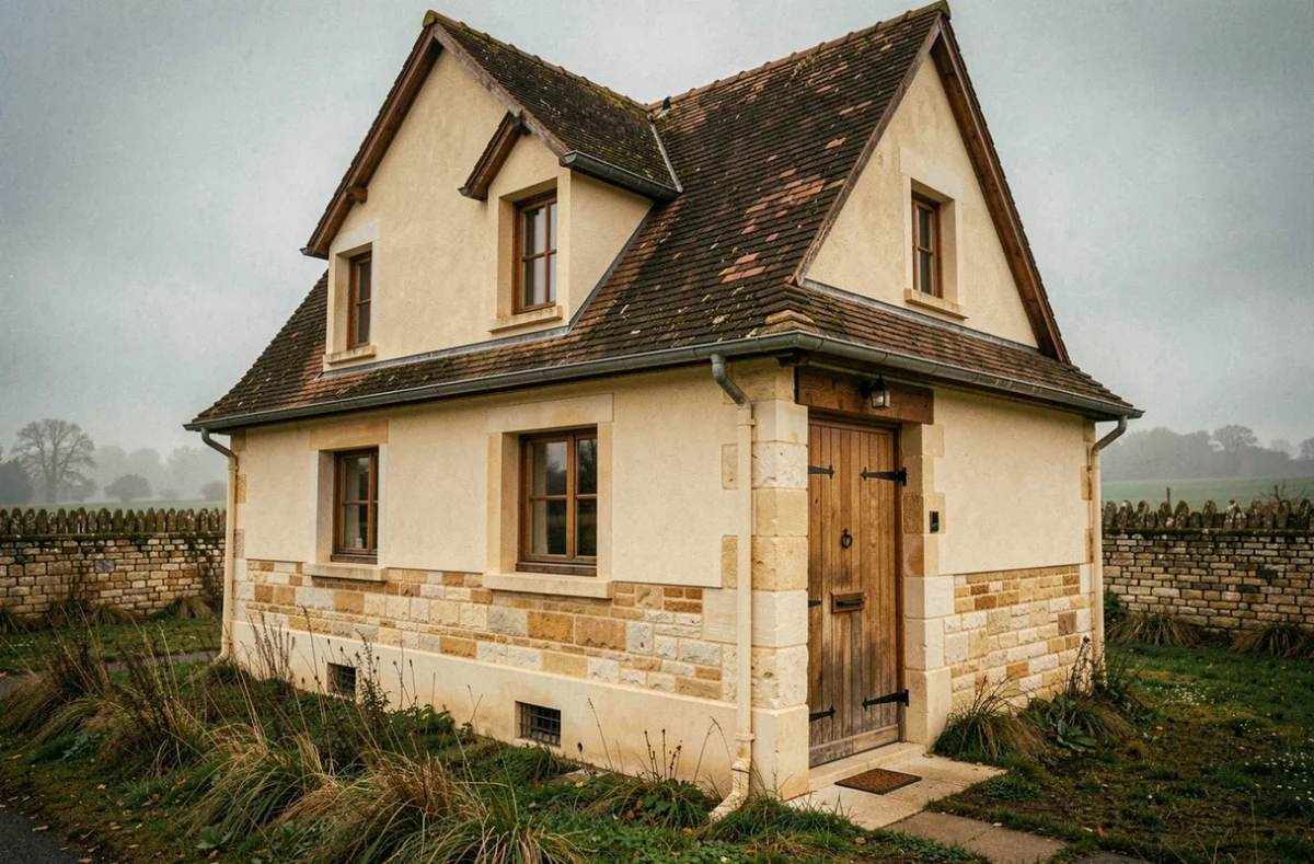 Maison artisanale Desgrippes Père Et Fils en pierre calcaire et enduit traditionnel aux portes de Reims